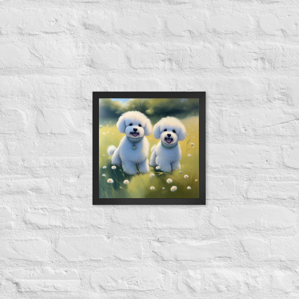 PugMug Custom Bichons Frise Framed Print