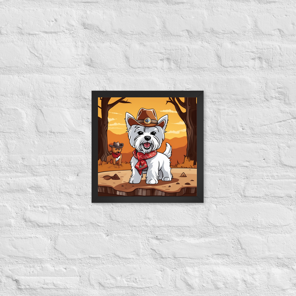 PugMug Custom West Highland White Terrier Framed Print