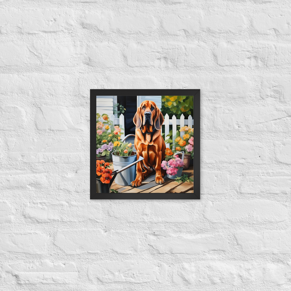 PugMug Custom Bloodhound Framed Print