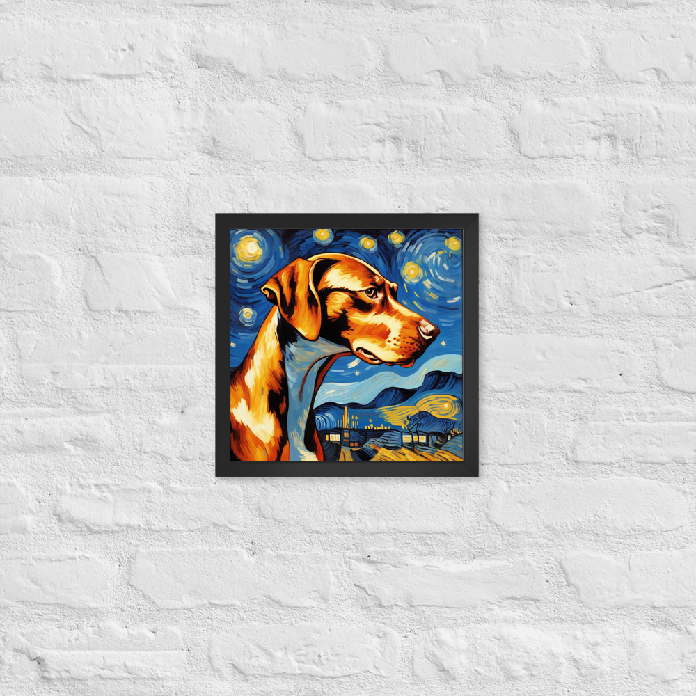 PugMug Custom Pointer Dog Framed Print