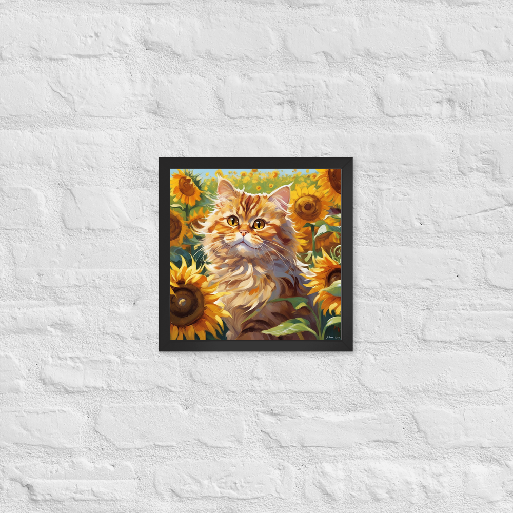 PugMug Custom Tabby Persian Cat Framed Print