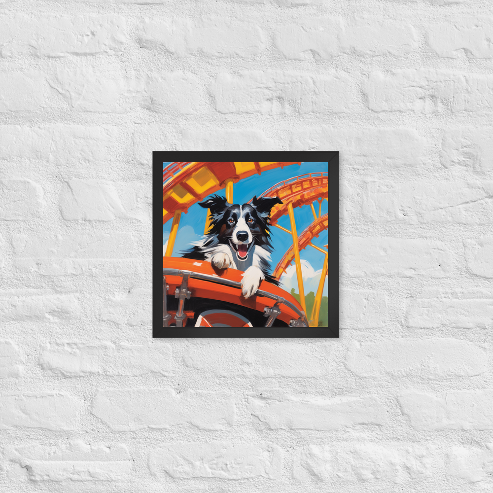 PugMug Custom Border Collie Framed Print