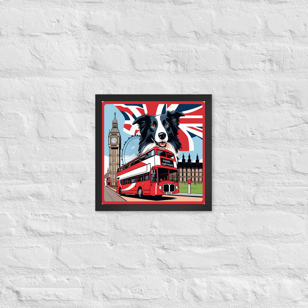 PugMug Custom Border Collie Framed Print