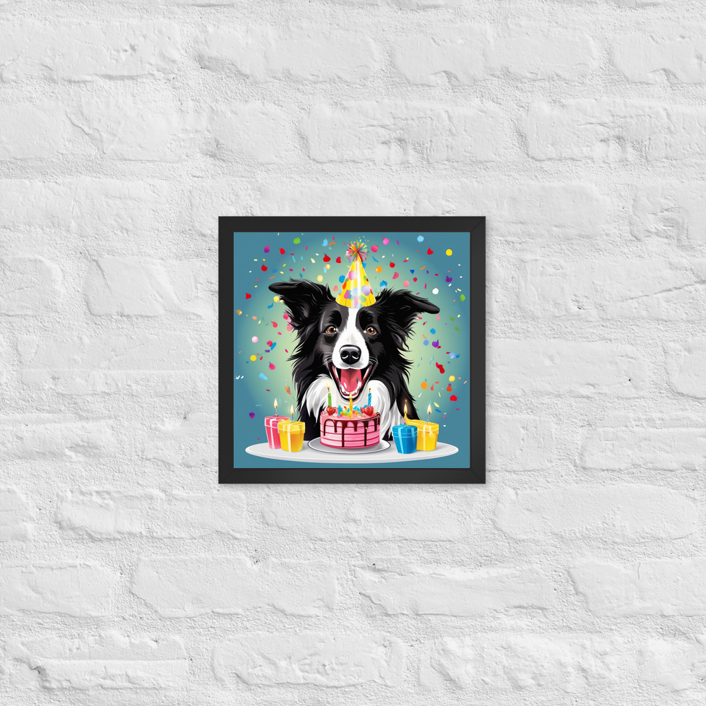 PugMug Custom Border Collie Framed Print