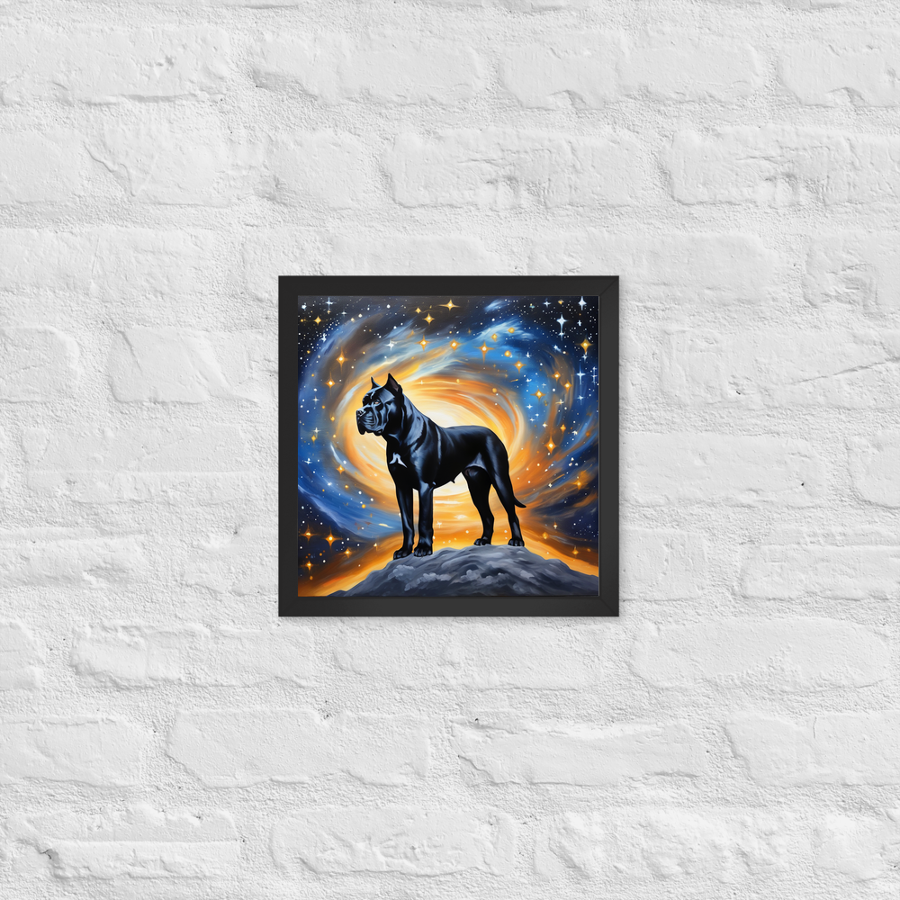 PugMug Custom Cane Corso Framed Print