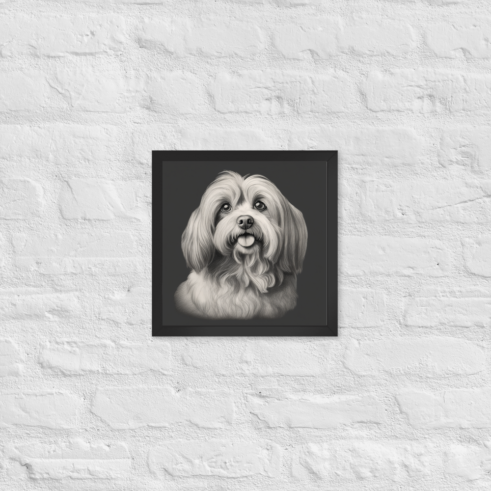 PugMug Custom Tan Havanese Dog Framed Print