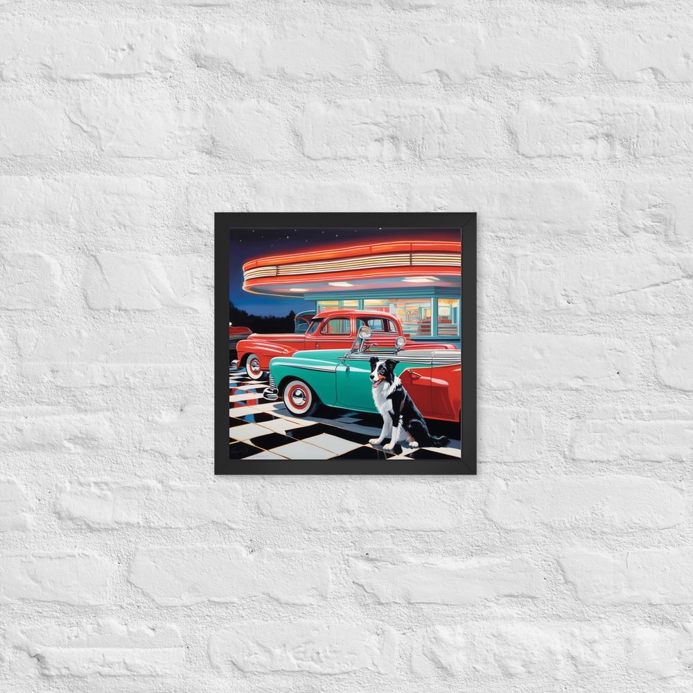 PugMug Custom Border Collie Framed Print