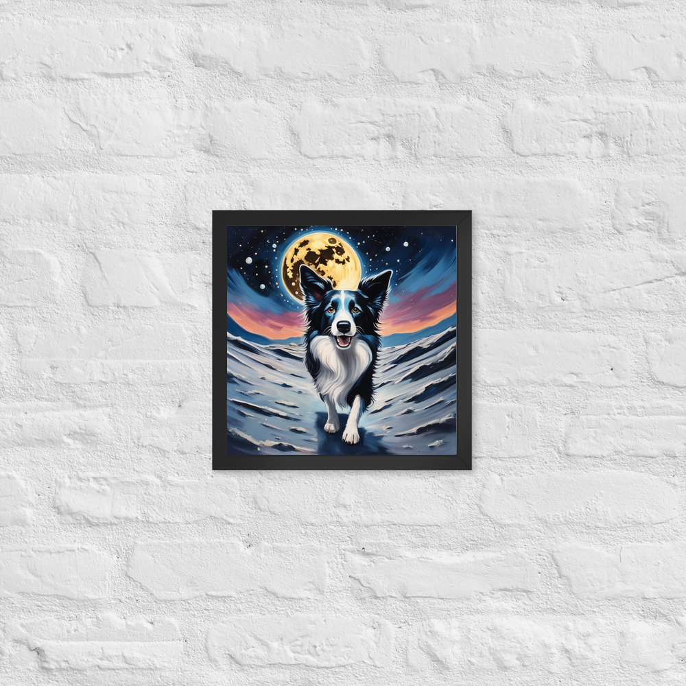PugMug Custom Border Collie Framed Print