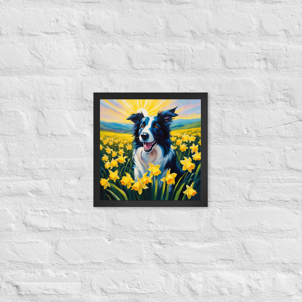 PugMug Custom Border Collie Framed Print
