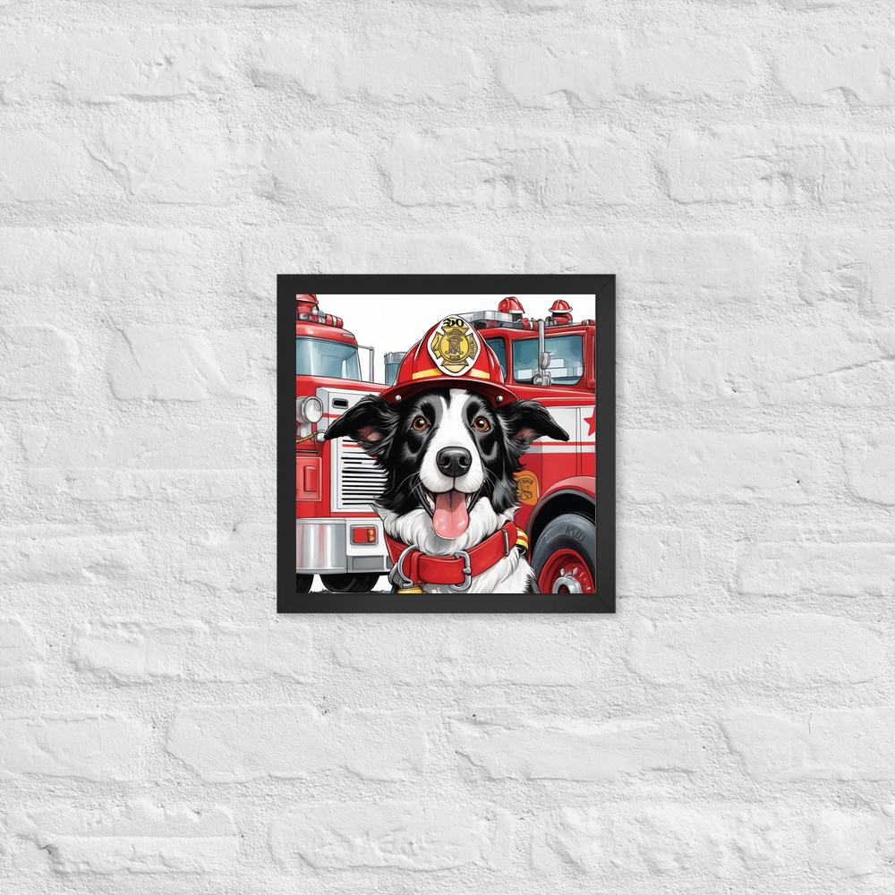 PugMug Custom Border Collie Framed Print