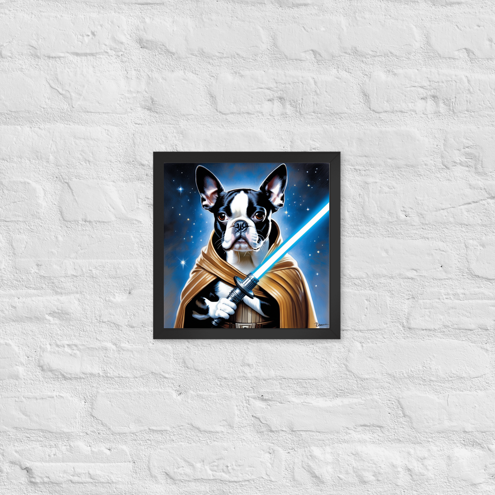 PugMug Custom Boston Terrier Framed Print