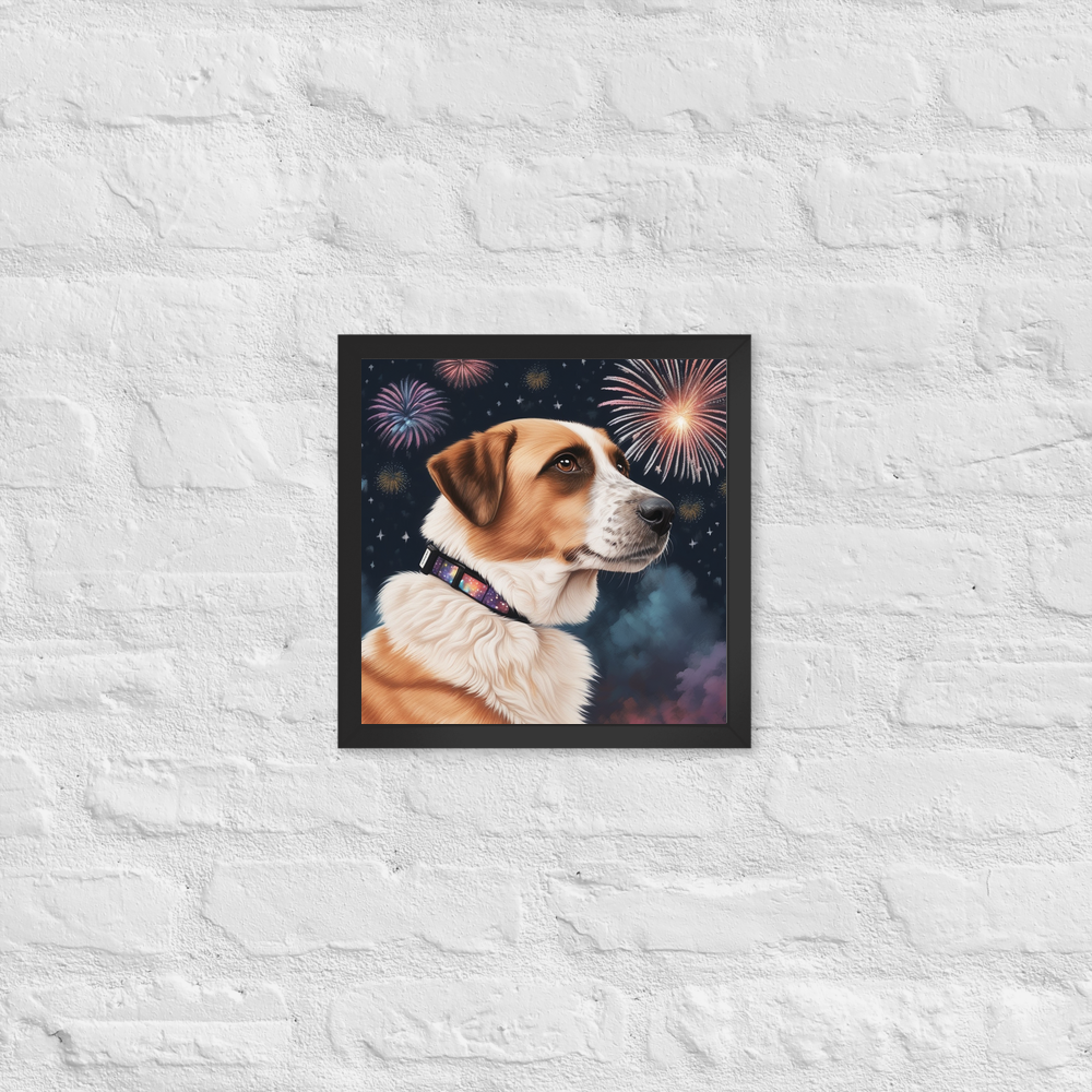 PugMug Custom Hazim Framed Print