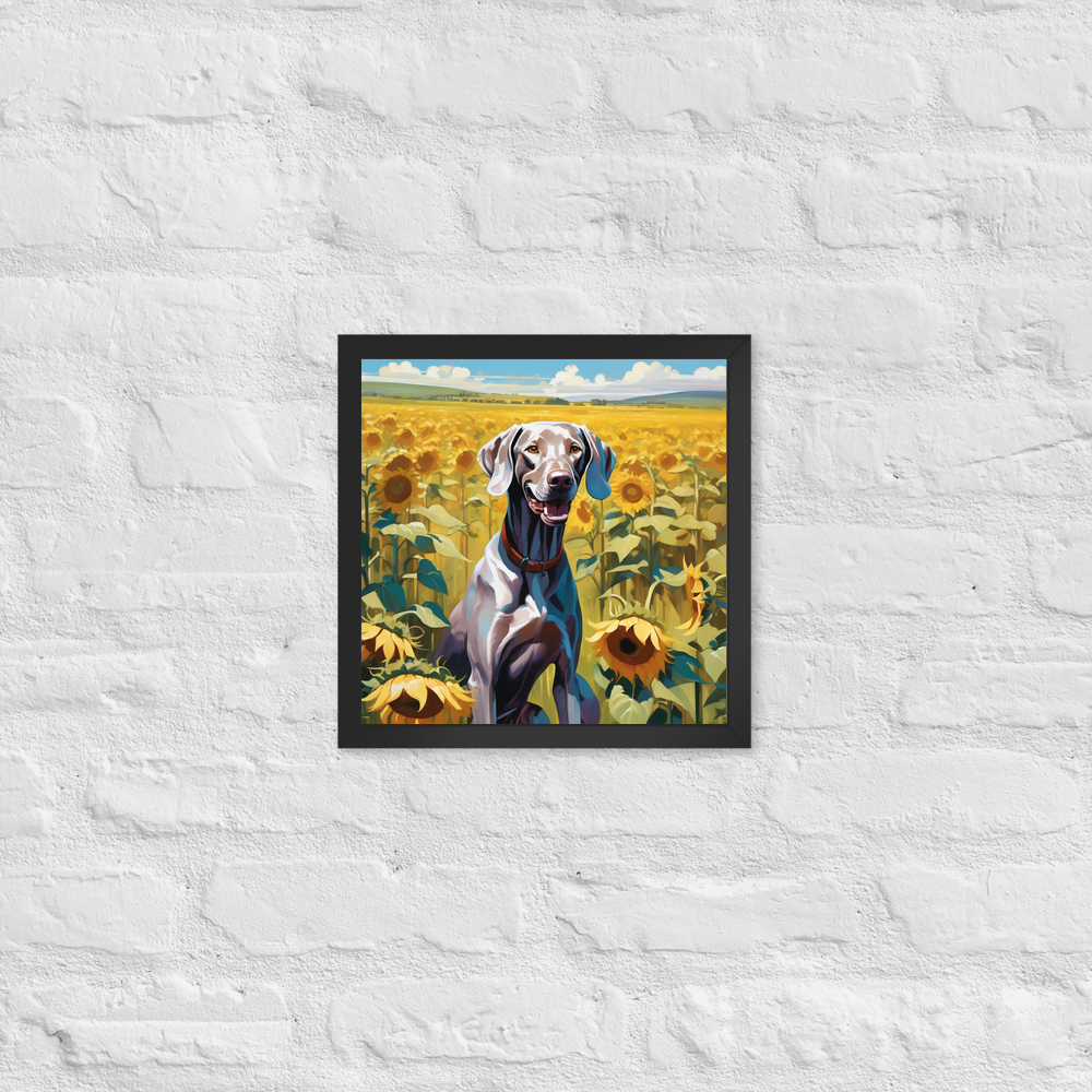 PugMug Custom Weimaraner Framed Print