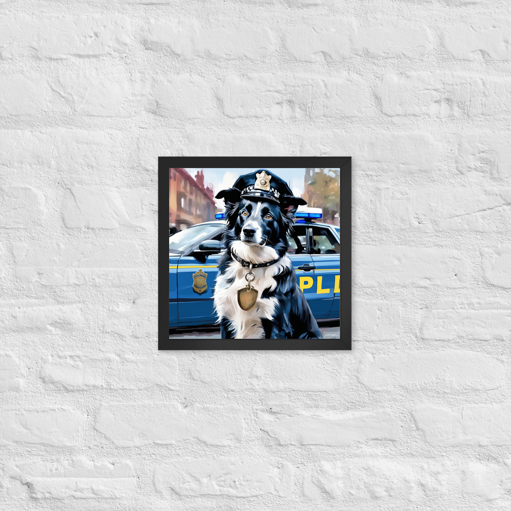 PugMug Custom Border Collie Framed Print