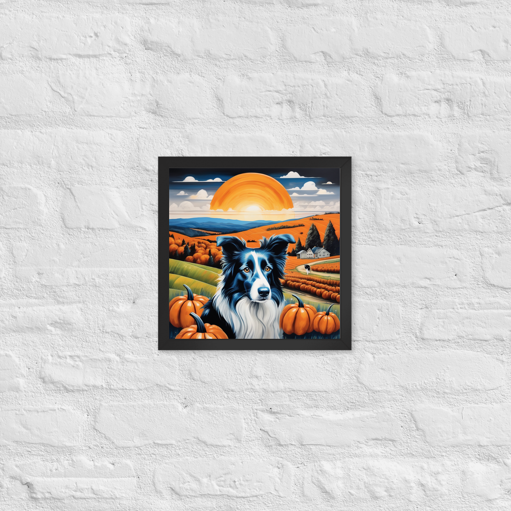 PugMug Custom Border Collie Framed Print