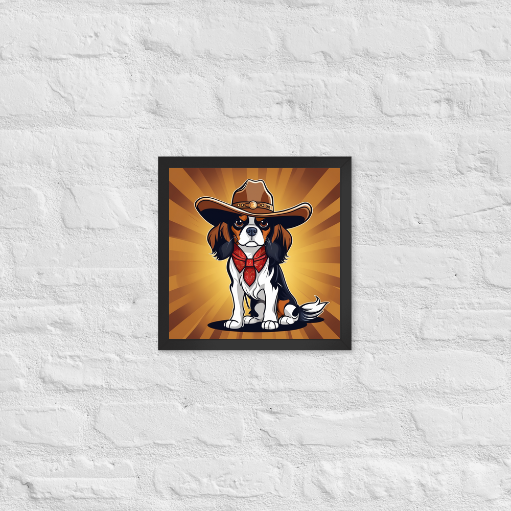PugMug Custom Cavalier King Charles Spaniel Framed Print