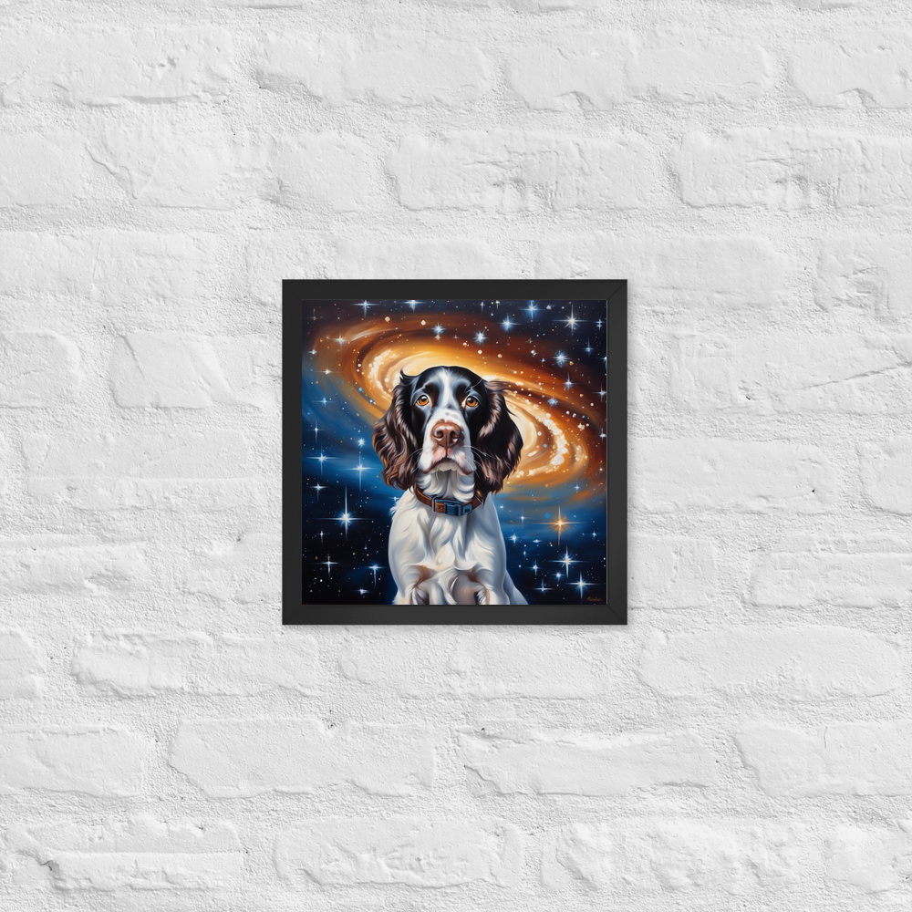 PugMug Custom English Springer Spaniel Framed Print