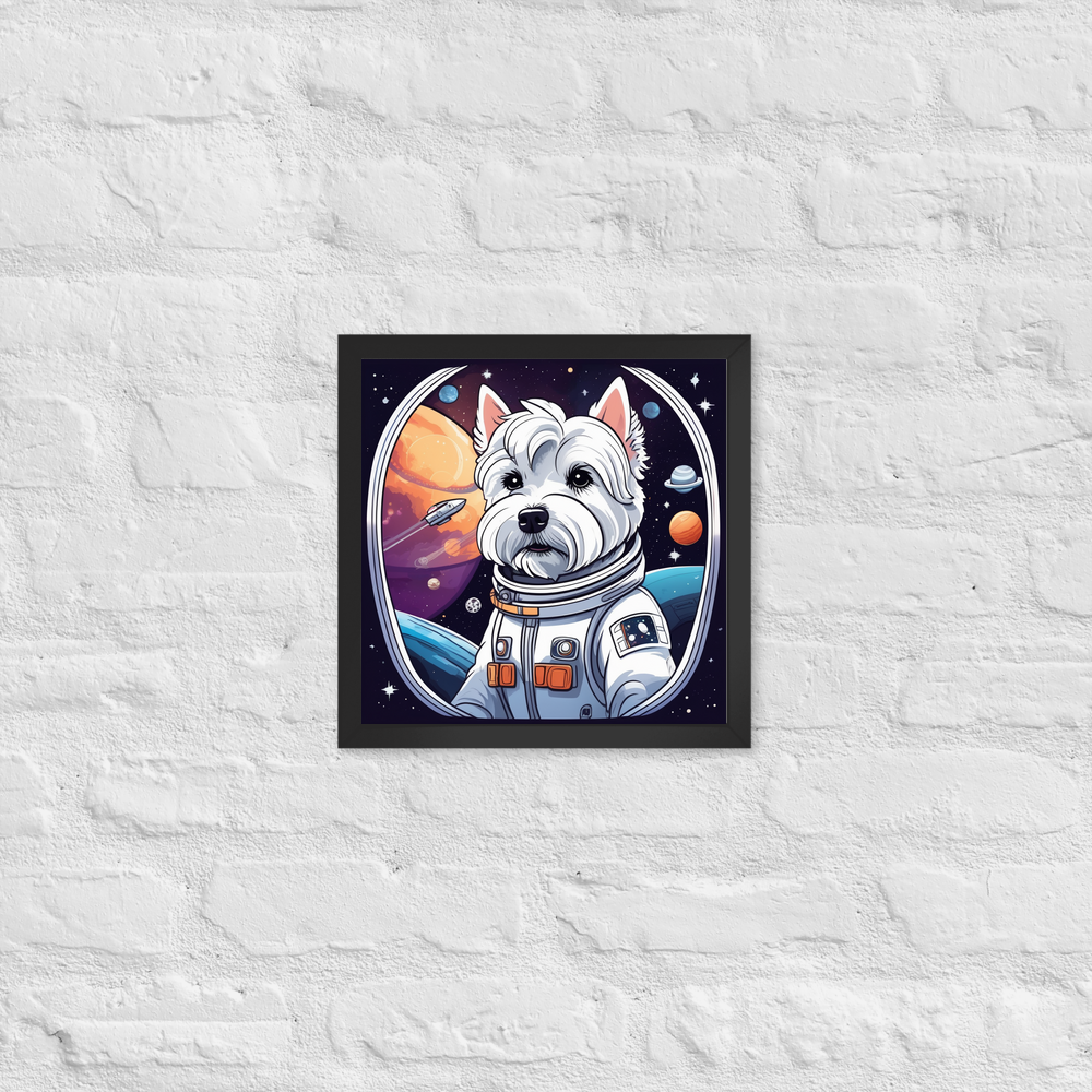 PugMug Custom West Highland White Terrier Framed Print