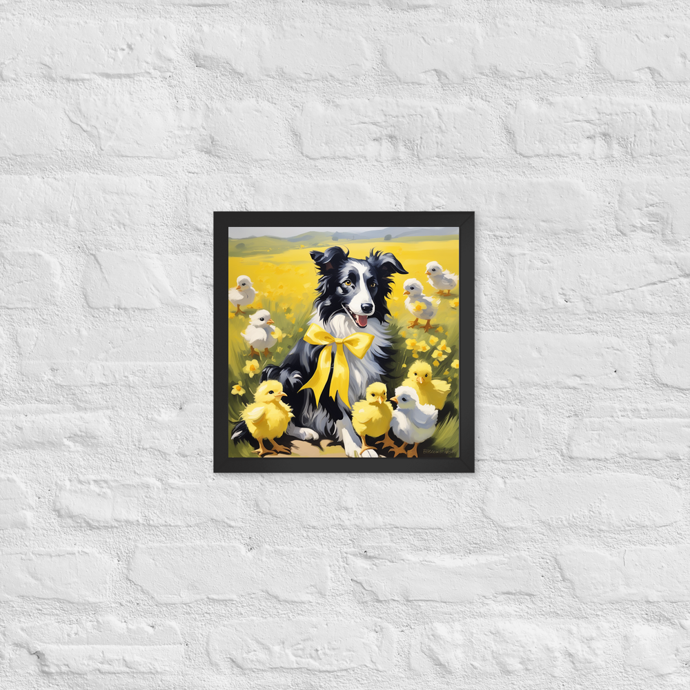 PugMug Custom Border Collie Framed Print