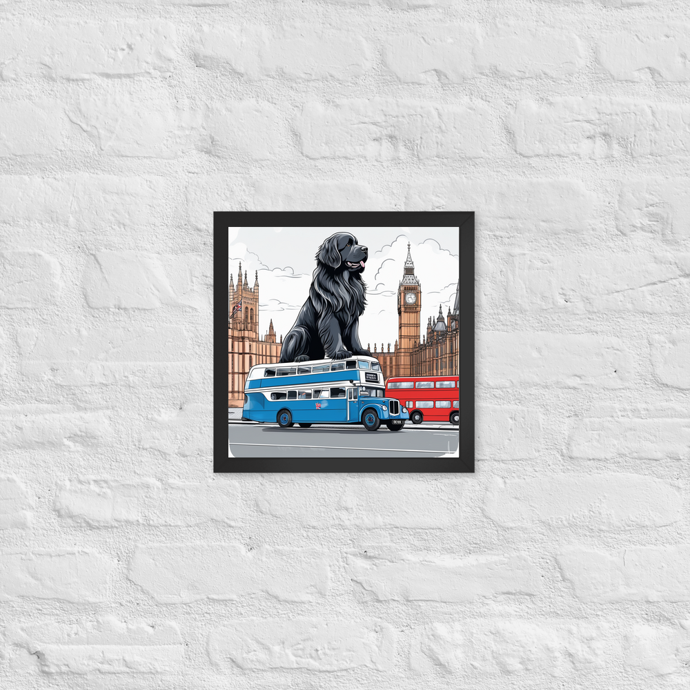 PugMug Custom Newfoundland Framed Print