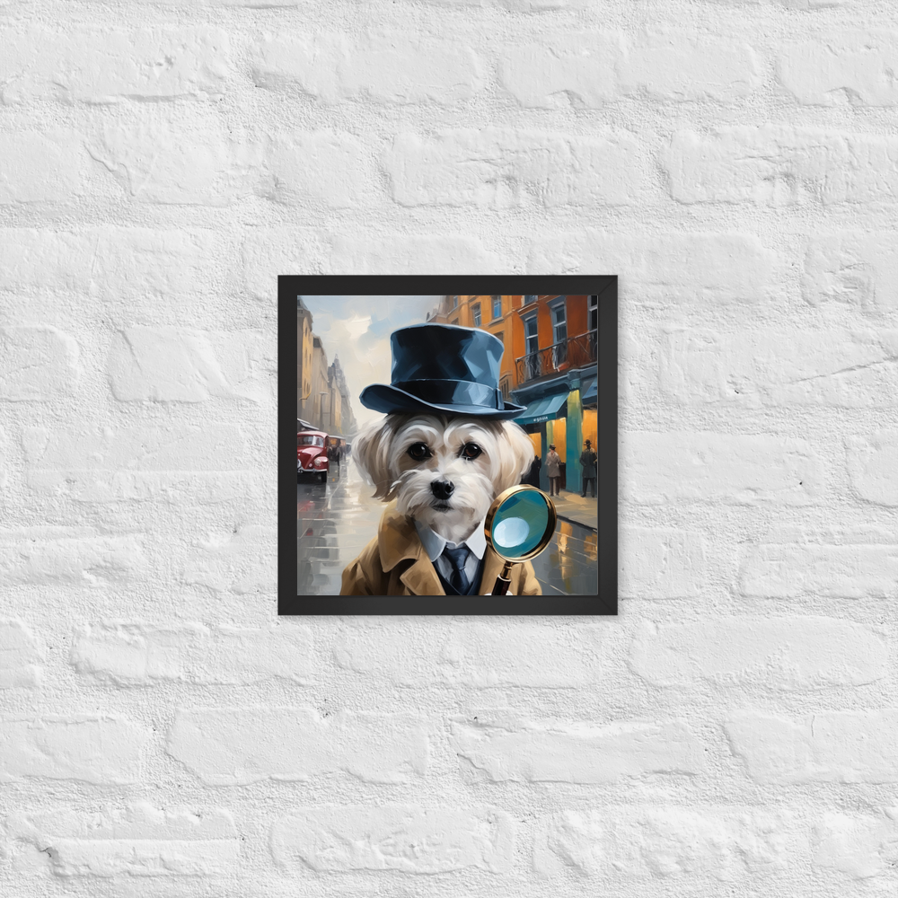 PugMug Custom Leo Framed Print