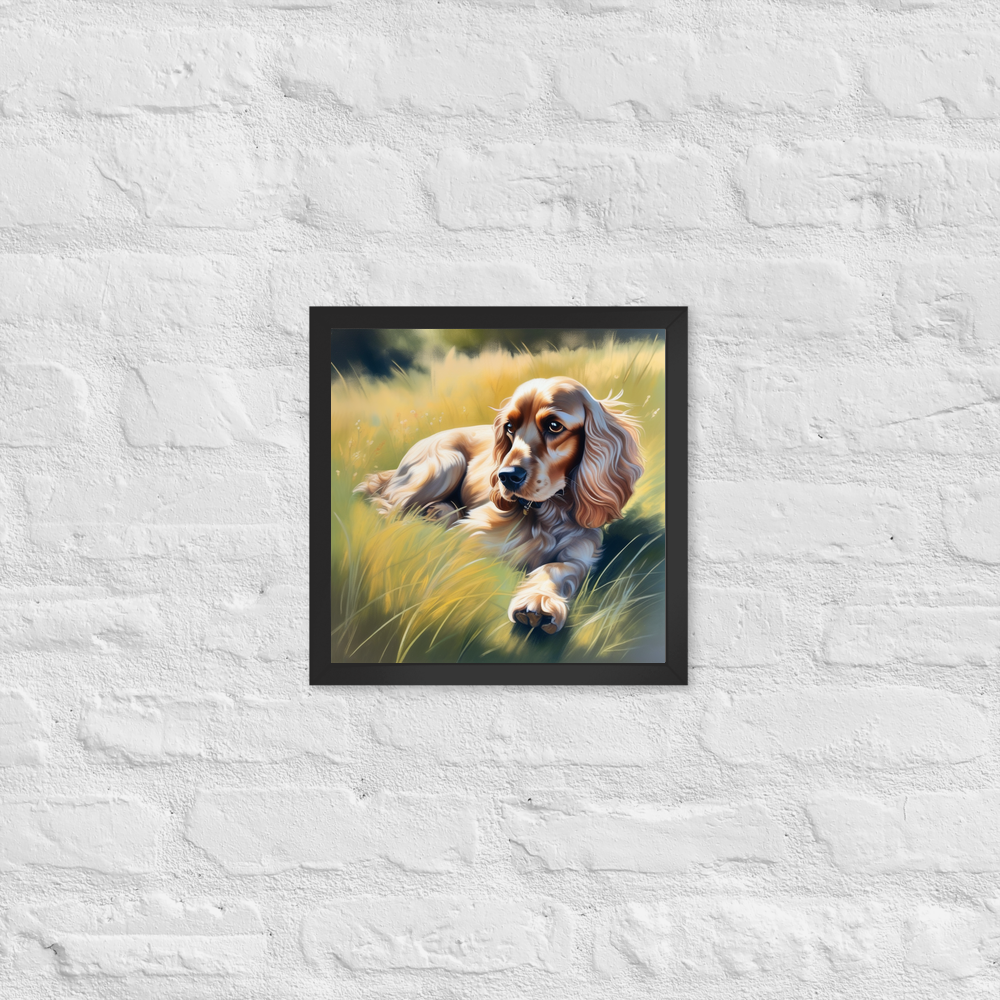 PugMug Custom Cocker Spaniel Framed Print