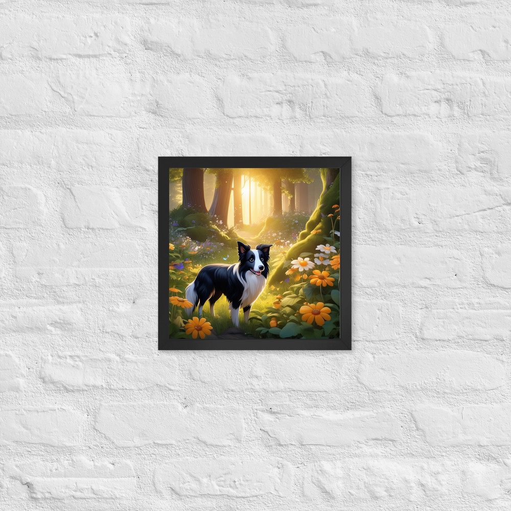 PugMug Custom Border Collie Framed Print