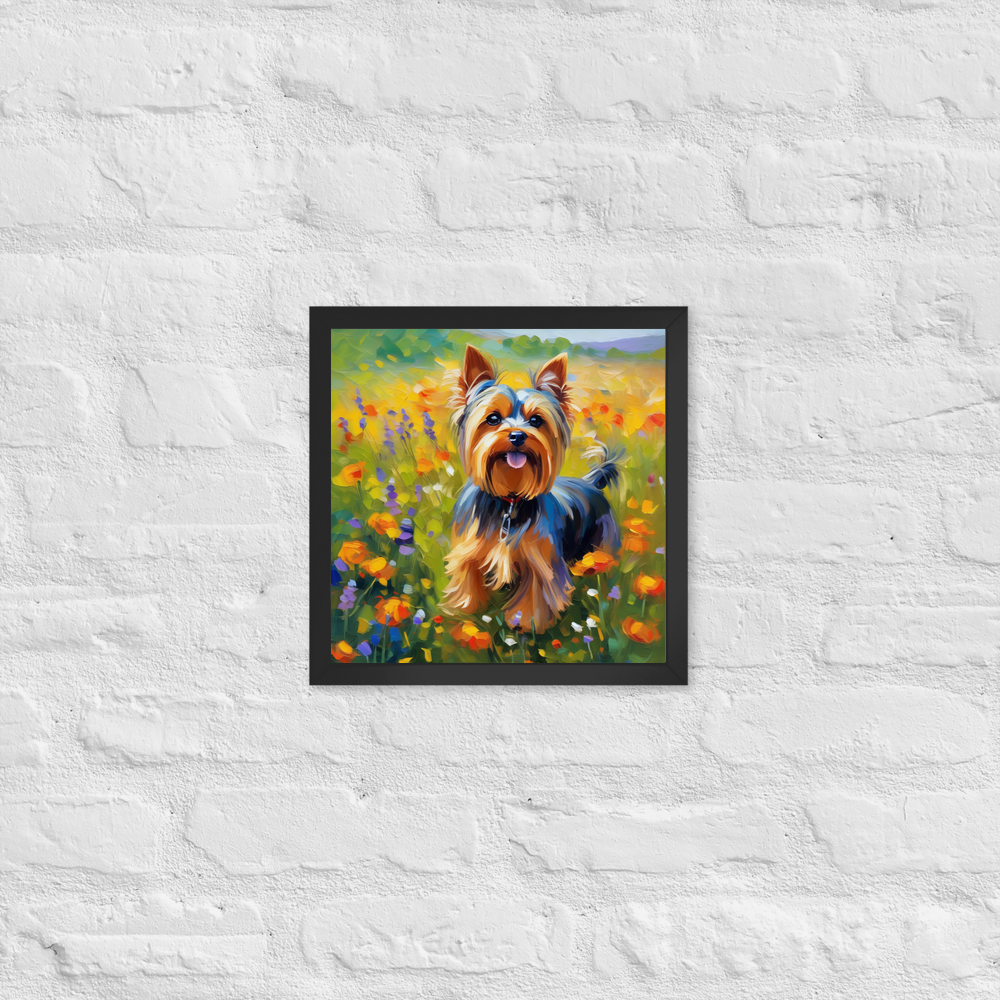 PugMug Custom Yorkshire Terrier Framed Print