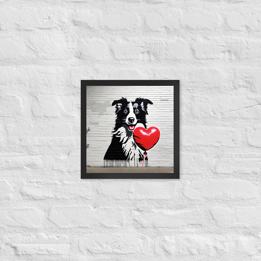 PugMug Custom Border Collie Framed Print