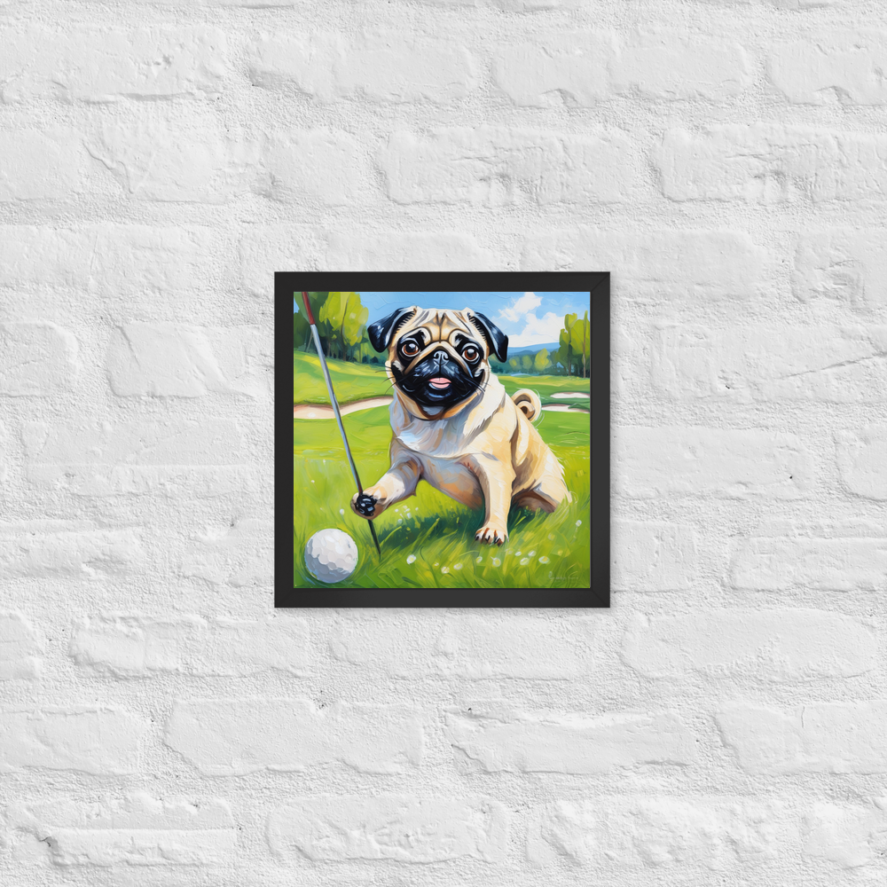PugMug Custom Pug Framed Print