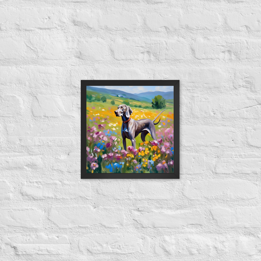 PugMug Custom Weimaraner Framed Print