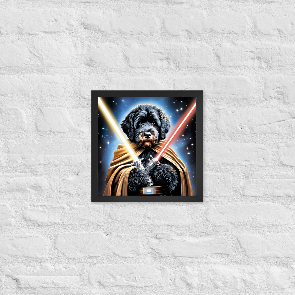 PugMug Custom Portuguese Water Dog Framed Print