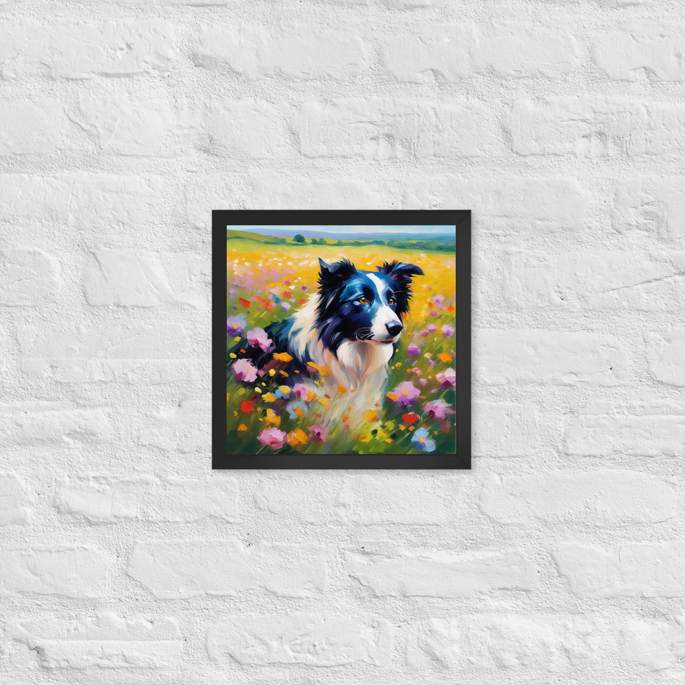 PugMug Custom Border Collie Framed Print