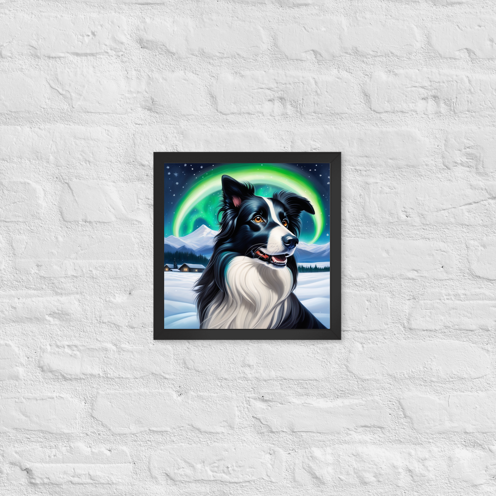 PugMug Custom Border Collie Framed Print
