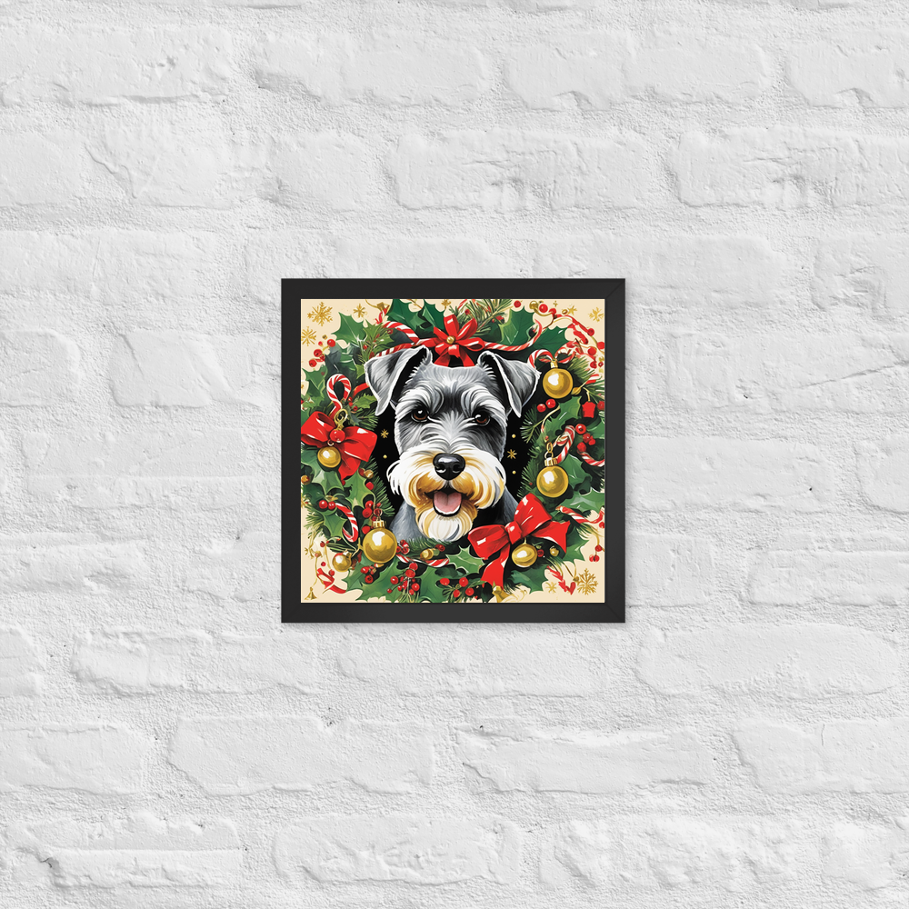PugMug Custom Miniature Schnauzer Framed Print