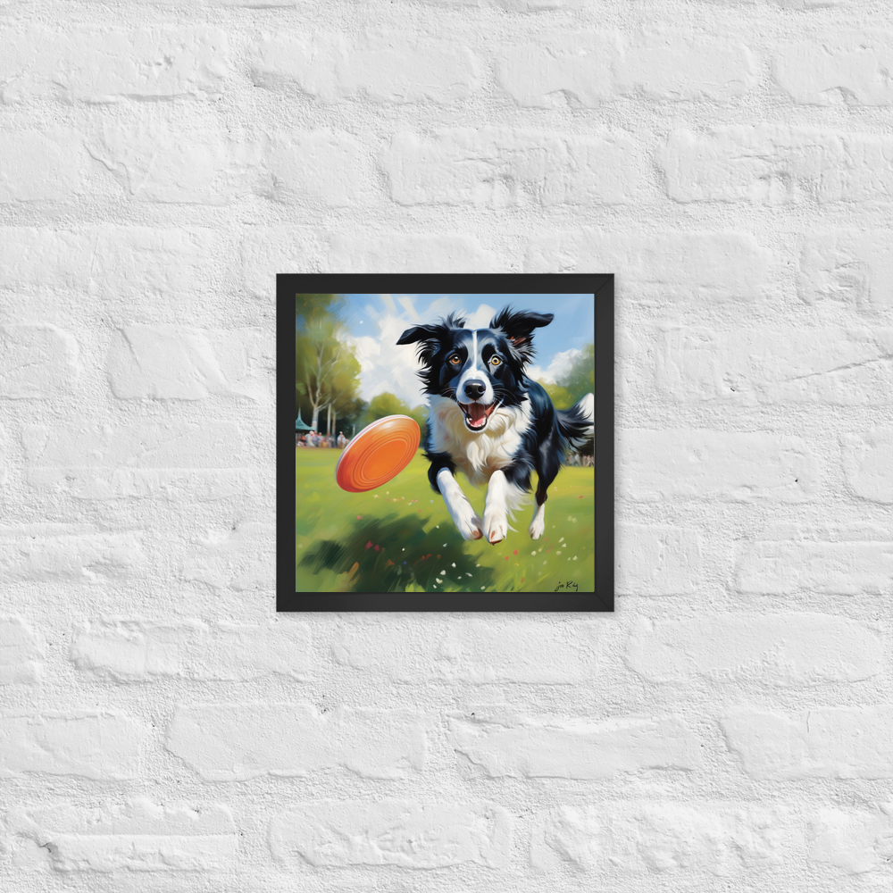 PugMug Custom Border Collie Framed Print