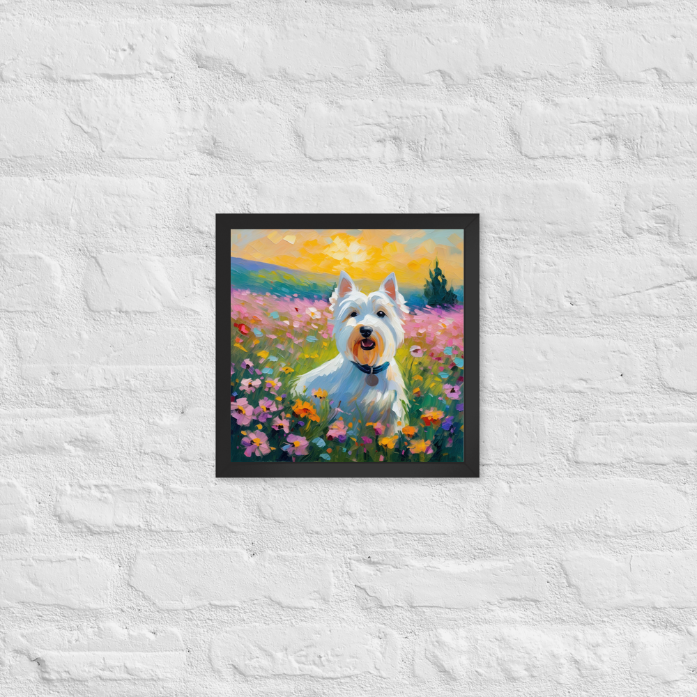 PugMug Custom West Highland White Terrier Framed Print