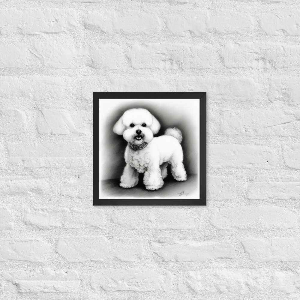 PugMug Custom Bichons Frise Framed Print