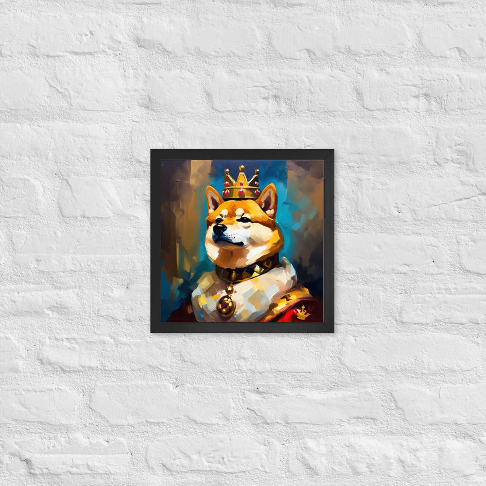 PugMug Custom Shiba Inu Framed Print