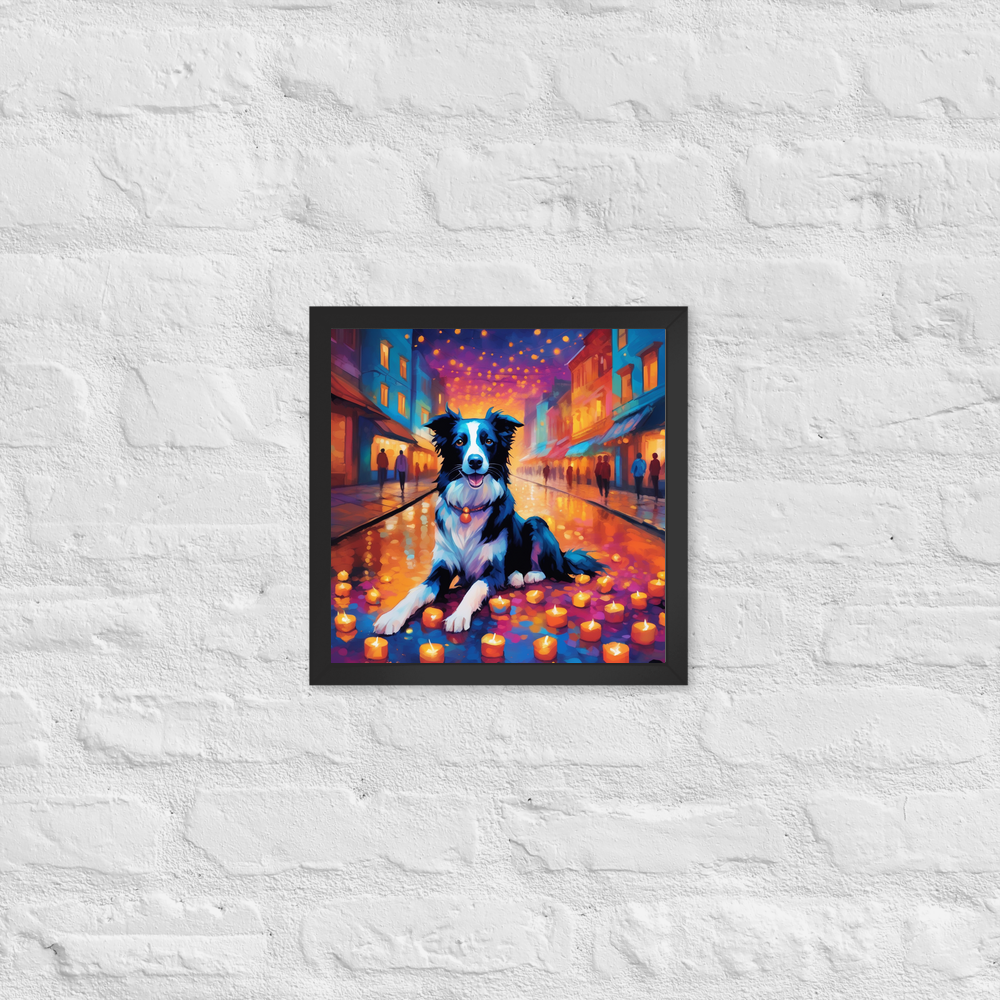 PugMug Custom Border Collie Framed Print