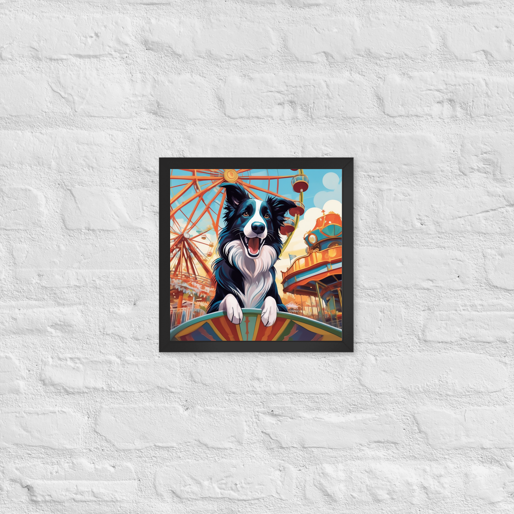 PugMug Custom Border Collie Framed Print