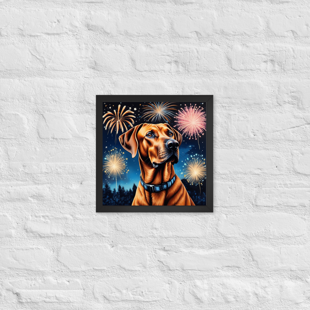 PugMug Custom Rhodesian Ridgeback Framed Print