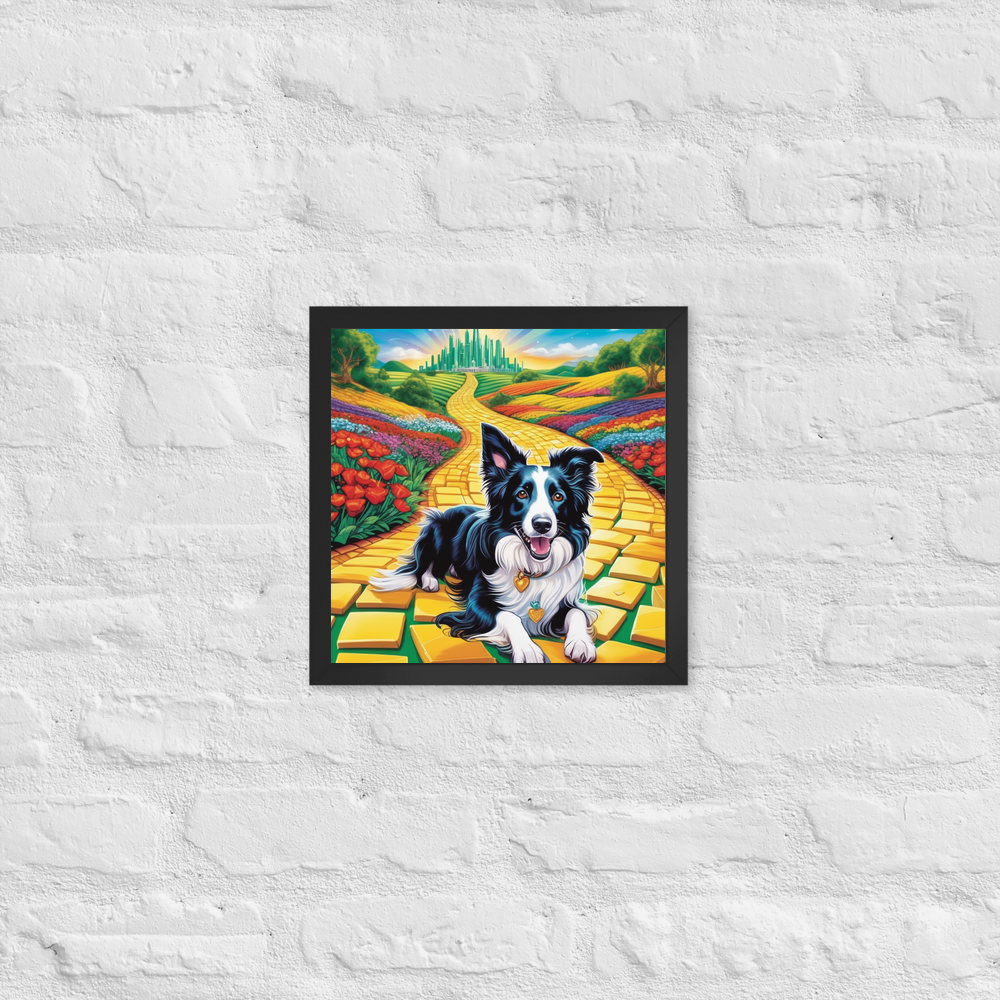 PugMug Custom Border Collie Framed Print