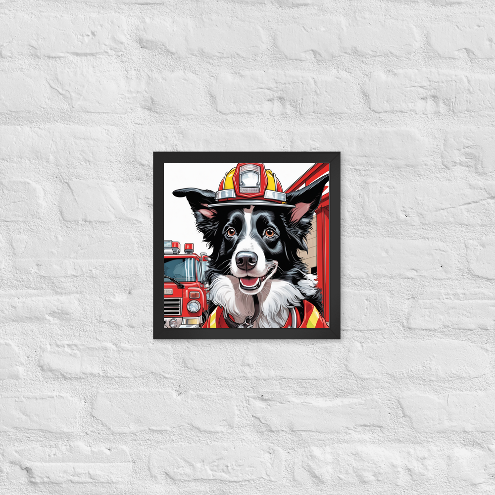 PugMug Custom Border Collie Framed Print