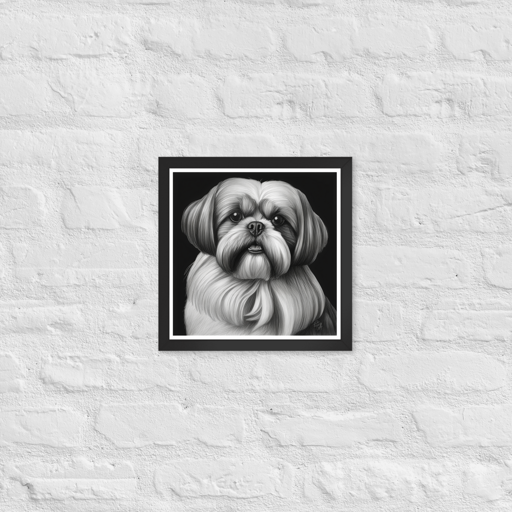 PugMug Custom Shih Tzu Framed Print