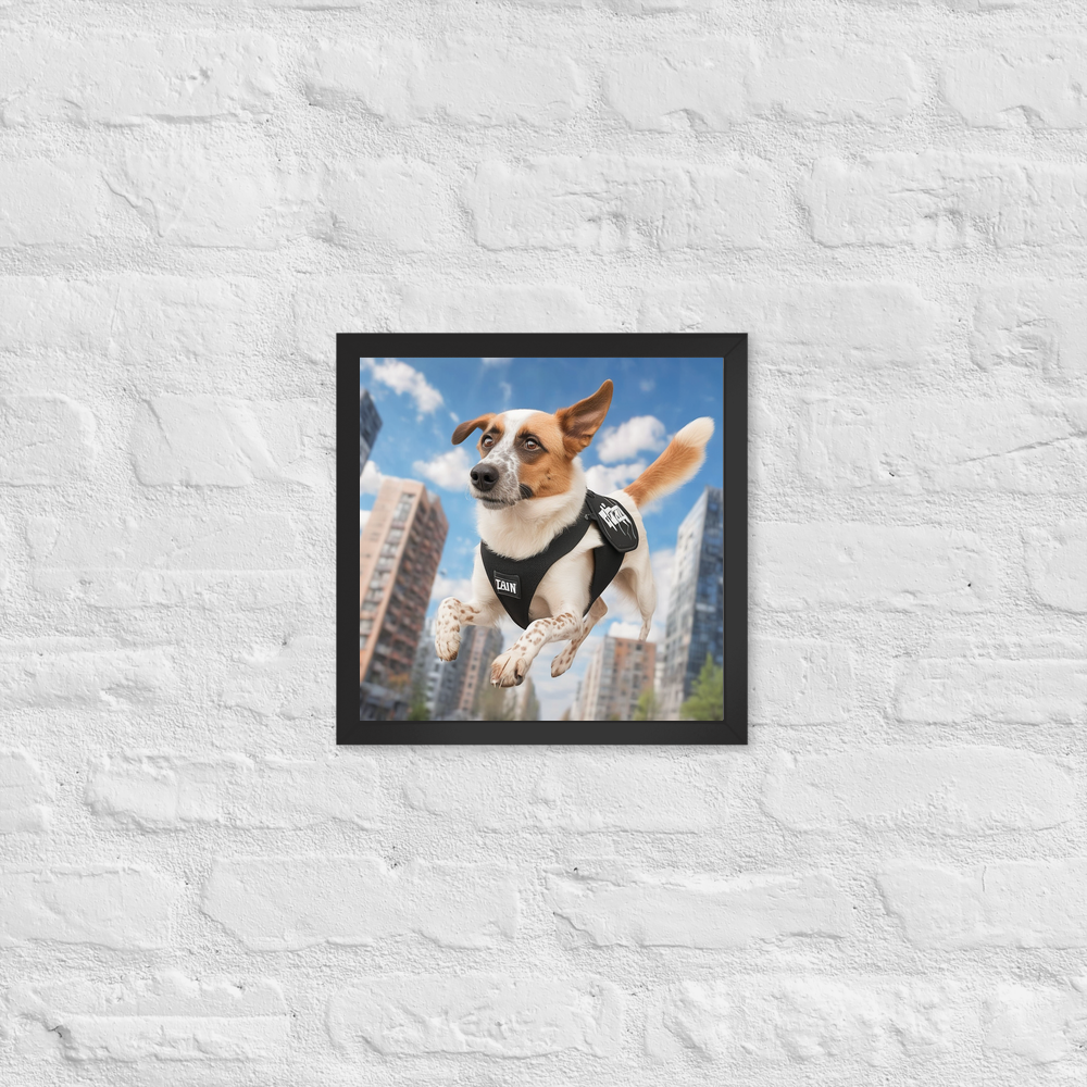 PugMug Custom Hazim Framed Print