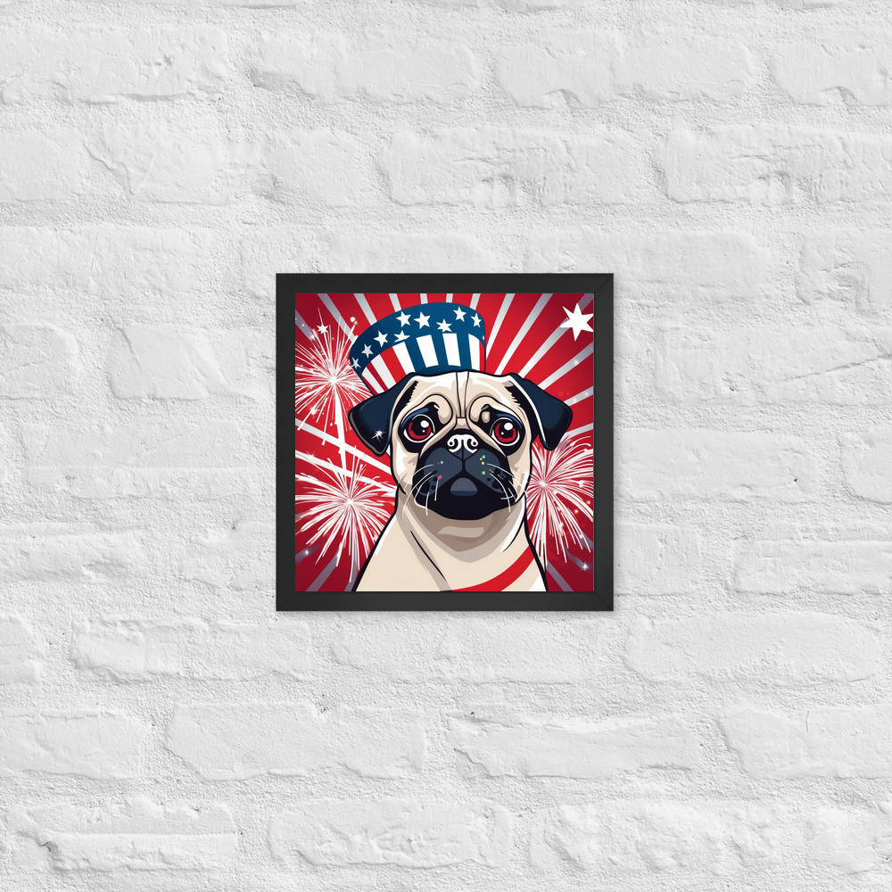PugMug Custom Pet Framed Print