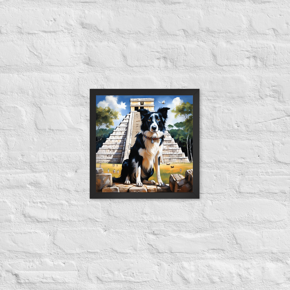PugMug Custom Border Collie Framed Print