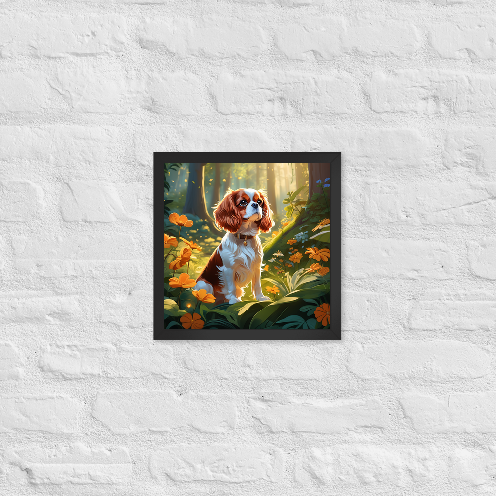 PugMug Custom Cavalier King Charles Spaniel Framed Print