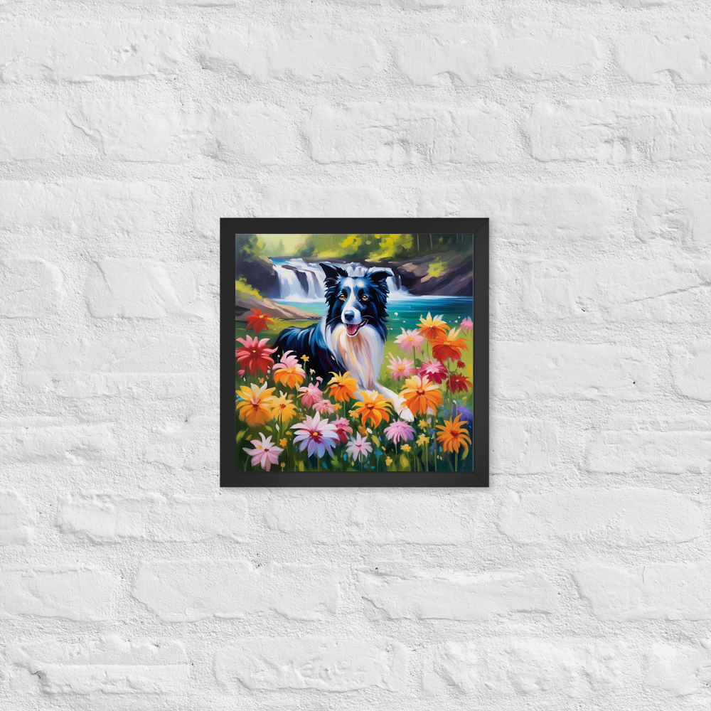 PugMug Custom Border Collie Framed Print